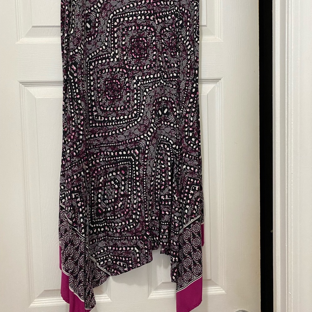 Long tea length skirt, 100% rayon, worn twice